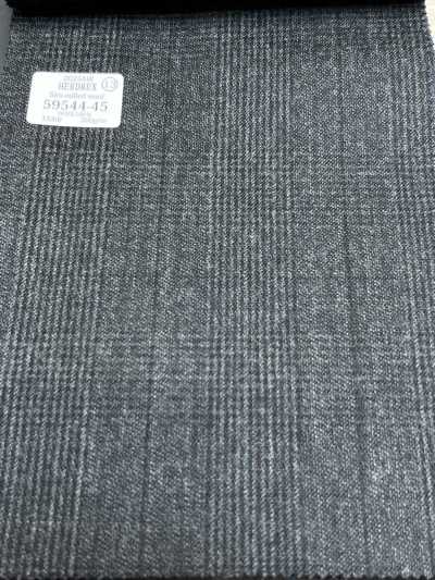 59544-45 26AW HERDREX 【사이로 밀드 울】 사일로 밀드 울 차콜 그레이 글렌체크