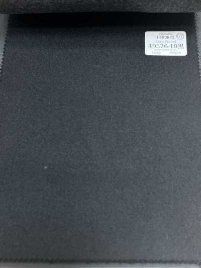 49576-19 26AW HERDREX 【Grace Flannel】 그레이스 플란넬 블랙 무지