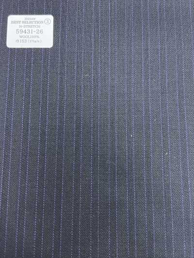 59431-26 26AW BEST SELECTION 【N-STRETCH】엔스트레치 네이비블루×퍼플 섀도 스트라이프
