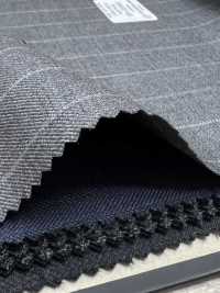 09402-40 25AW BEST SELECTION 【davaumi】다바우미 라이트 그레이 초크 스트라이프[원단] 쿠니시마 주식회사 서브 사진