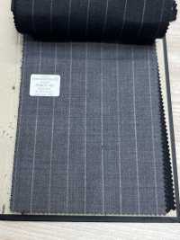 09402-40 25AW BEST SELECTION 【davaumi】다바우미 라이트 그레이 초크 스트라이프[원단] 쿠니시마 주식회사 서브 사진