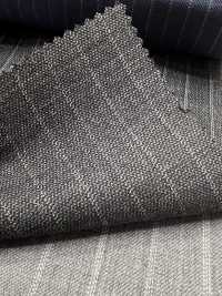 09406-40 25AW BEST 스트레치 【traditional fabric】 트래디셔널 패브릭 발수 스트레치 그레이 스트라이프[원단] 쿠니시마 주식회사 서브 사진