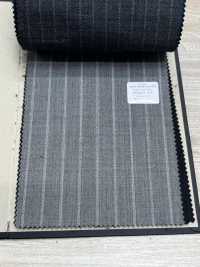 09407-47 25AW BEST 스트레치 【traditional fabric】 트래디셔널 발수 스트레치 라이트 그레이 스트라이프[원단] 쿠니시마 주식회사 서브 사진