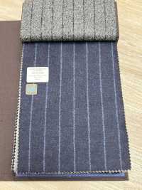 55CN5506 CANONICO (카노니코) JERSEY WORSTED FLANNEL 네이비 초크 스트라이프[원단] CANONICO 서브 사진