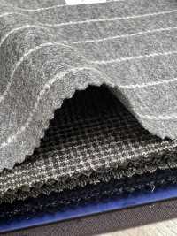 55CN5508 CANONICO (카노니코) JERSEY WORSTED FLANNEL 라이트 그레이 초크 스트라이프[원단] CANONICO 서브 사진