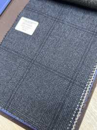 55CN5516 CANONICO (카노니코) MILLED TROPICAL 네이비 글렌 체크[원단] CANONICO 서브 사진