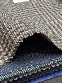 55CN5521 CANONICO(카노니코) 21μ MOULINE' SAXONY 브라운 글렌 체크[원단] CANONICO 서브 사진