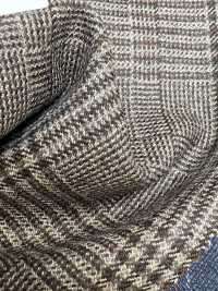 55CN5521 CANONICO(카노니코) 21μ MOULINE' SAXONY 브라운 글렌 체크[원단] CANONICO 서브 사진