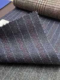 55CN5522 CANONICO (카노니코) 21μ MOULINE 'SAXONY 네이비 얼터네이트 스트라이프[원단] CANONICO 서브 사진