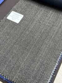 55CN5527 CANONICO (카노니코) TRADITIONAL WORSTED 21μ 브라운 스트라이프[원단] CANONICO 서브 사진