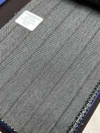 55CN5528 CANONICO (카노니코) TRADITIONAL WORSTED 21μ 그레이 스트라이프[원단] CANONICO 서브 사진