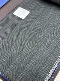 55CN5529 CANONICO (카노니코) TRADITIONAL WORSTED 21μ 다크 그린 스트라이프[원단] CANONICO 서브 사진