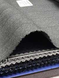 55CN5529 CANONICO (카노니코) TRADITIONAL WORSTED 21μ 다크 그린 스트라이프[원단] CANONICO 서브 사진