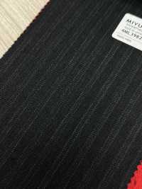 4ML3982 25AW THE CITY 얼터네이트 스트라이프 차콜그레이[원단] 미유키 케오리(MIYUKI) 서브 사진