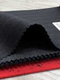 5MK0182 MIYUKI EVER WOOL (미유키 에버 울) 스트라이프 차콜그레이[원단] 미유키 케오리(MIYUKI) 서브 사진