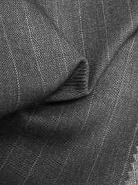 5MK0182 MIYUKI EVER WOOL (미유키 에버 울) 스트라이프 차콜그레이[원단] 미유키 케오리(MIYUKI) 서브 사진