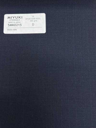 5MK0215 미유키 에버울 섀도 스트라이프 네이비 블루
