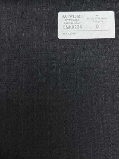 5MK0226 MIYUKI EVER WOOL 섀도 스트라이프 차콜 그레이