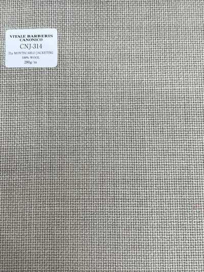 CNJ314 CANONICO(카노니코) 스테디셀러 21μMONTECARLO JACKETING 홉색 라이트 베이지 무지
