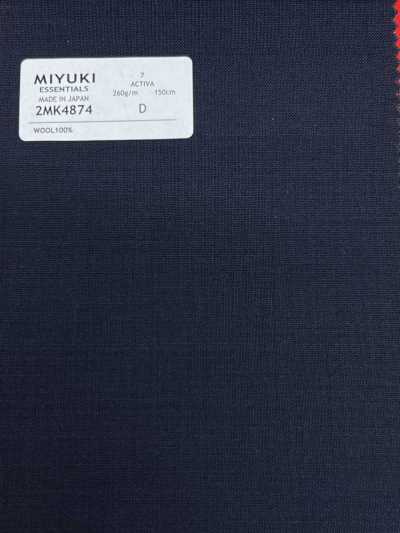2MK4874 26SS 미유키 원단 MIYUKI 에센셜즈 ESSENTIALS ACTIVA 남색 무지