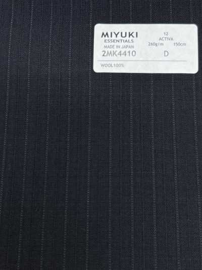 2MK4410 26SS 미유키 원단 MIYUKI 에센셜즈 ESSENTIALS ACTIVA 네이비 스트라이프