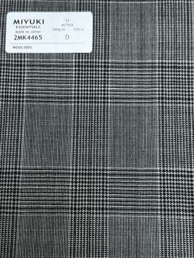 2MK4465 26SS 미유키 원단 MIYUKI ESSENTIALS ACTIVA 미디엄 그레이 체크