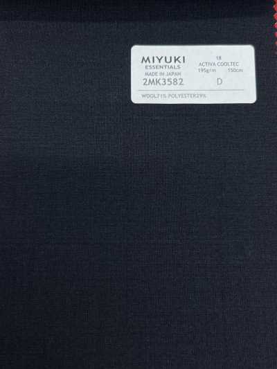 2MK3582 26SS 미유키 원단 MIYUKI 에센셜즈 ESSENTIALS ACTIVA ACTIVA COOLTEC 네이비 무지