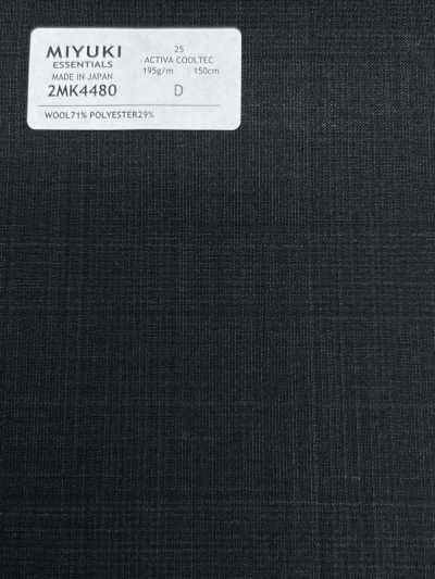 2MK4480 26SS 미유키 원단 MIYUKI 에센셜즈 ESSENTIALS ACTIVA ACTIVA COOLTEC 네이비 체크