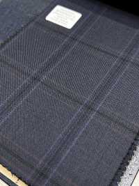 M02063-3 KUNISHIMA1850 Exclusive line 【Superfine Worsted】블루 체크[원단] 쿠니시마 주식회사 서브 사진