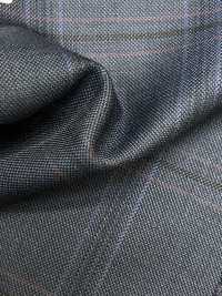 M02063-3 KUNISHIMA1850 Exclusive line 【Superfine Worsted】블루 체크[원단] 쿠니시마 주식회사 서브 사진