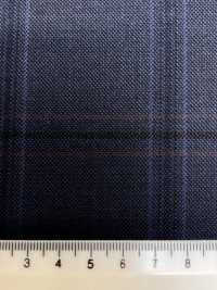 M02063-3 KUNISHIMA1850 Exclusive line 【Superfine Worsted】블루 체크[원단] 쿠니시마 주식회사 서브 사진