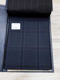 M02063-3 KUNISHIMA1850 Exclusive line 【Superfine Worsted】블루 체크[원단] 쿠니시마 주식회사 서브 사진