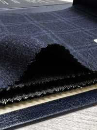 M02065-3 KUNISHIMA1850 Exclusive line 【Superfine Worsted】블루 杢체크[원단] 쿠니시마 주식회사 서브 사진