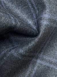 M02065-3 KUNISHIMA1850 Exclusive line 【Superfine Worsted】블루 杢체크[원단] 쿠니시마 주식회사 서브 사진