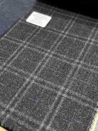 M02065-4 KUNISHIMA1850 Exclusive line 【Superfine Worsted】그레이 목 체크[원단] 쿠니시마 주식회사 서브 사진