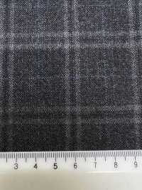 M02065-4 KUNISHIMA1850 Exclusive line 【Superfine Worsted】그레이 목 체크[원단] 쿠니시마 주식회사 서브 사진