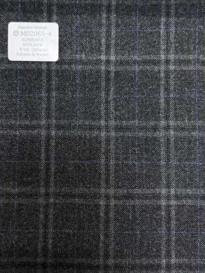 M02065-4 KUNISHIMA1850 익스클루시브 라인 【Superfine Worsted】 그레이 멜란지 체크