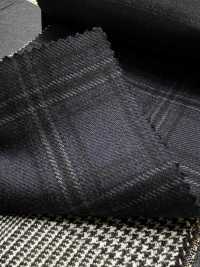M02045-3 KUNISHIMA1850 Exclusive line 【SOMO CASHMERE 100%】 감색 3D 체크[원단] 쿠니시마 주식회사 서브 사진