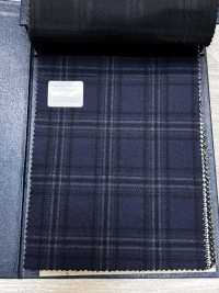 M02045-3 KUNISHIMA1850 Exclusive line 【SOMO CASHMERE 100%】 감색 3D 체크[원단] 쿠니시마 주식회사 서브 사진