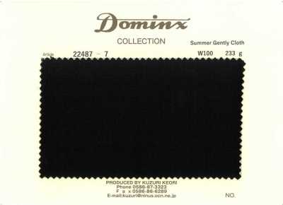 22487-7 서머 젠틀리 클로스 울 100% DOMINX(도민크스) 블랙