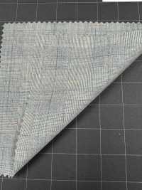 1AGA36-13 【재고 한정품】 니케 텍스타일 원단 Super100 's 絣 열대 트로피컬 체크 NIKKE TEXTILE 서브 사진