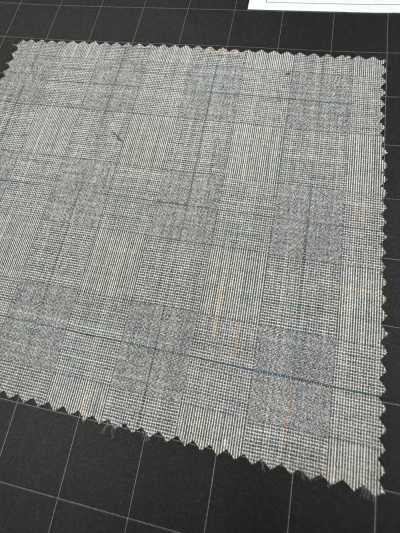 1AGA36-13 【재고 한정품】Nikke Textile 원단 Super100's 카스리 트로피컬 글렌 체크