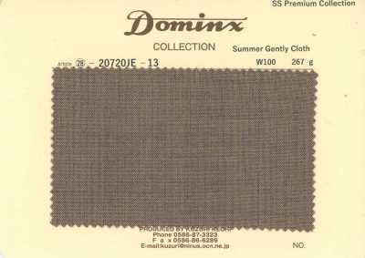 20720JE-13 스테디셀러 SummerGentlyCloth 울 100% DOMINX(도민크스) 프리미엄 컬렉션 브라운