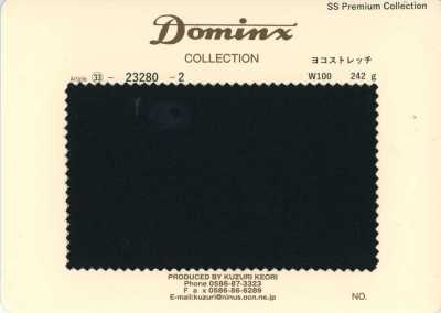 23280-2 스테디셀러 팬츠 컬렉션 가로 스트레치 울 100% DOMINX(도민크스) 프리미엄 컬렉션 블랙