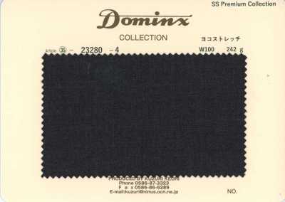 23280-4 기본 Pant Collection 가로 스트레치 울 100% DOMINX 프리미엄 컬렉션 차콜 그레이