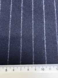69582-34 26AW HERDREX 【Tasmanian Flannel】 실크 앤 울 네이비 스트라이프[원단] 쿠니시마 주식회사 서브 사진
