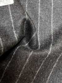 69582-41 26AW HERDREX 【Tasmanian Flannel】 실크 앤 울 차콜 스트라이프[원단] 쿠니시마 주식회사 서브 사진