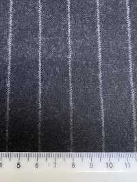 69582-41 26AW HERDREX 【Tasmanian Flannel】 실크 앤 울 차콜 스트라이프[원단] 쿠니시마 주식회사 서브 사진