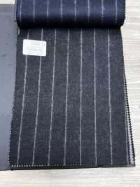 69582-41 26AW HERDREX 【Tasmanian Flannel】 실크 앤 울 차콜 스트라이프[원단] 쿠니시마 주식회사 서브 사진