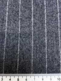 69582-55 26AW HERDREX 【Tasmanian Flannel】 실크 앤 울 그레이 스트라이프[원단] 쿠니시마 주식회사 서브 사진
